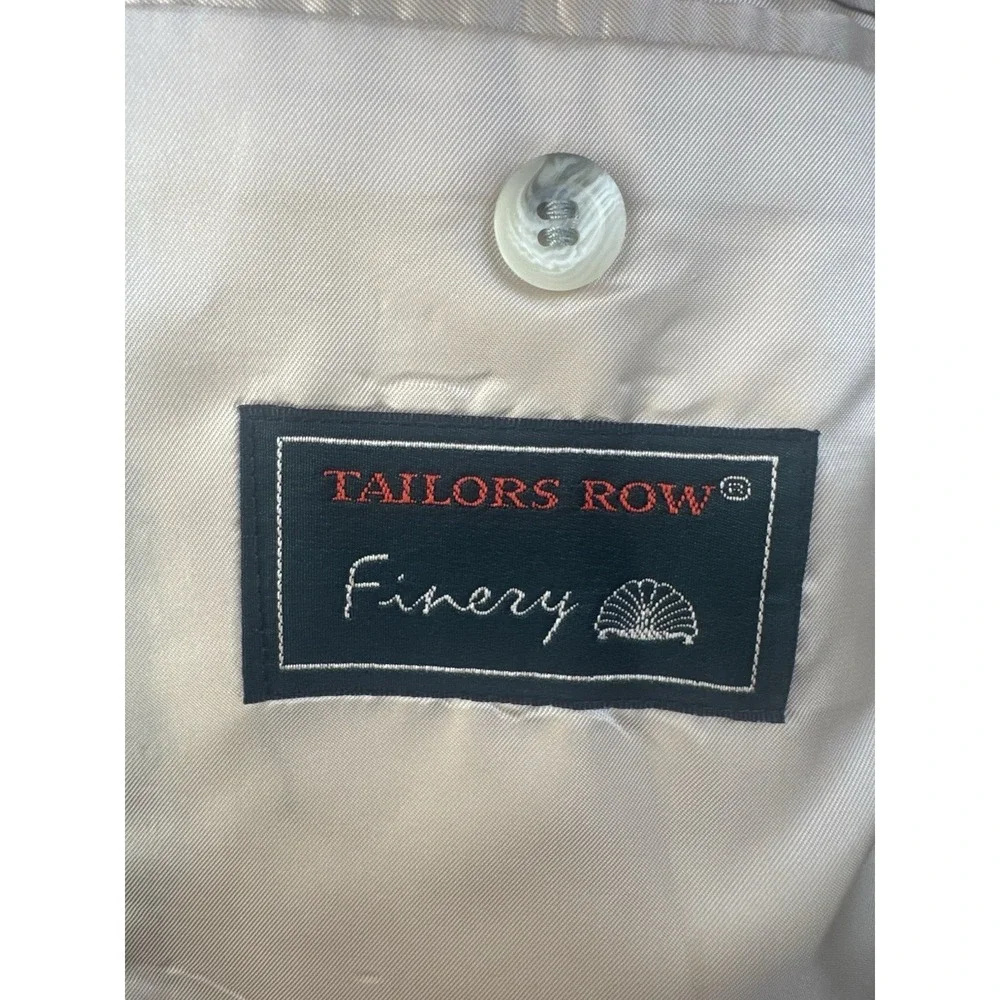S&K Tailors Row Finery 100% Silk Mint Green Jacket Blazer Sport Coat Men's 42R